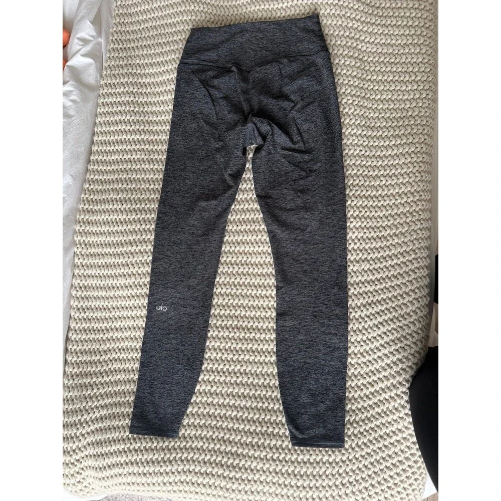 Alo dark heather grey alosoft 7/8 leggings